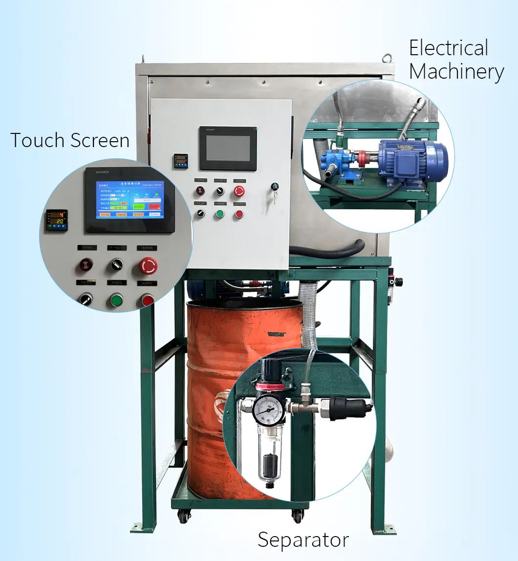 Automatic unloading oil filter