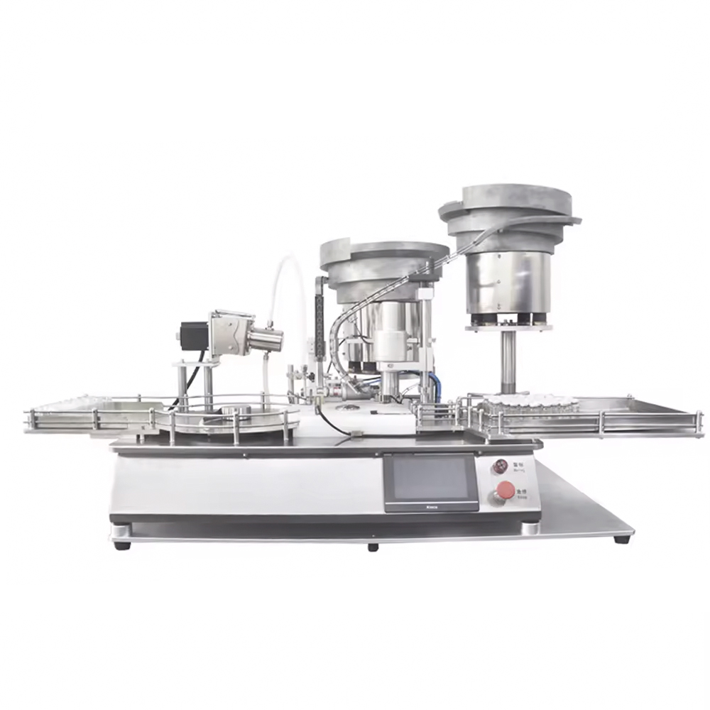 Desktop Glass Vial Filling Stoppering Capping Machine